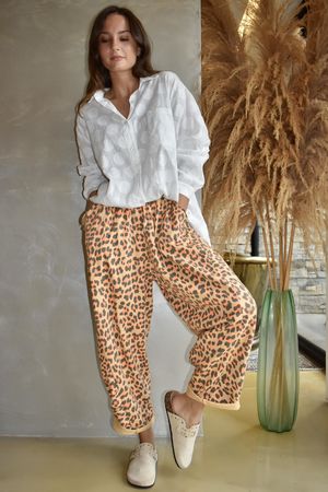 Lagen Zanzibar Seamed Tapered Barrel Pant Tuscan Sun